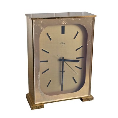 IMHOF Swiss Carriage Mantel Table Clock Not Working Parts Only 7.25'' x 9.5'' x 3''