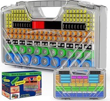 Battery Organizer Storage Holder Box Case with Tester New Ultra-Large 285