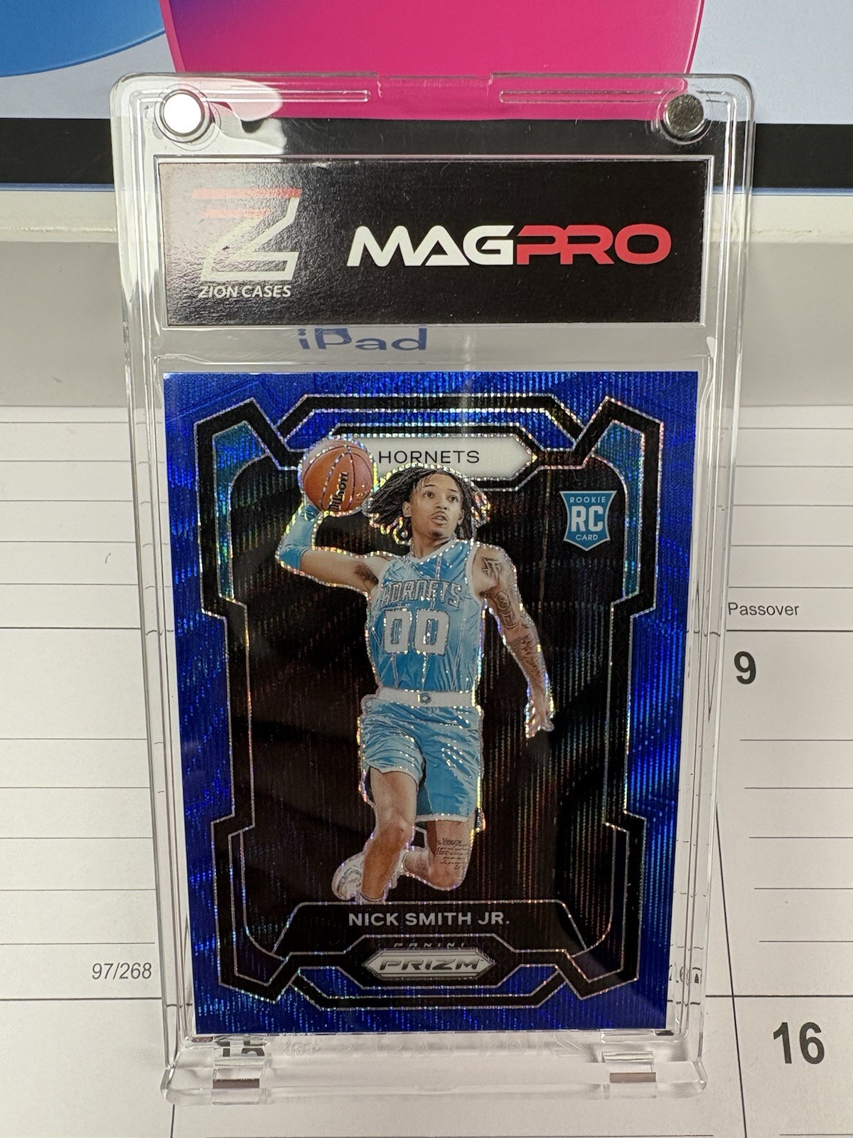 Nick Smith Jr. Panini 2023-24 Prizm Tmall Blue Wave Rookie #135