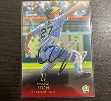 Masashi Itoh 2021 BBM Baseball Card Auto RC Hanshin Tiger -Near Mint FS