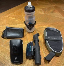 Complete Set Up Kit For Mountain Bike; Headlight, Bag, Pump, Toolkit, Bottle+ 