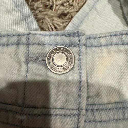 Lot Of Two Overall Dress Girls 12-1 Denim Tie Dye /daisy Flowers Gap/cat&jack - Picture 4 of 10