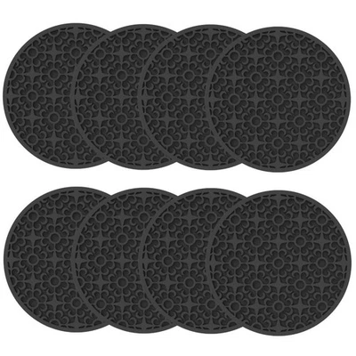 Elegant and Practical Silicone Coasters Perfect for Any Occasion 8Pcs Set - Image 1 of 4