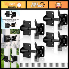 Heavy Duty Self Locking Gate Latch Set - Weather Resistant Rustproof Steel for W