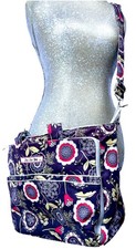 Women  s Ju Ju Be Extra Large Baby Diaper Bag Crossbody Purse Floral Changing Mat