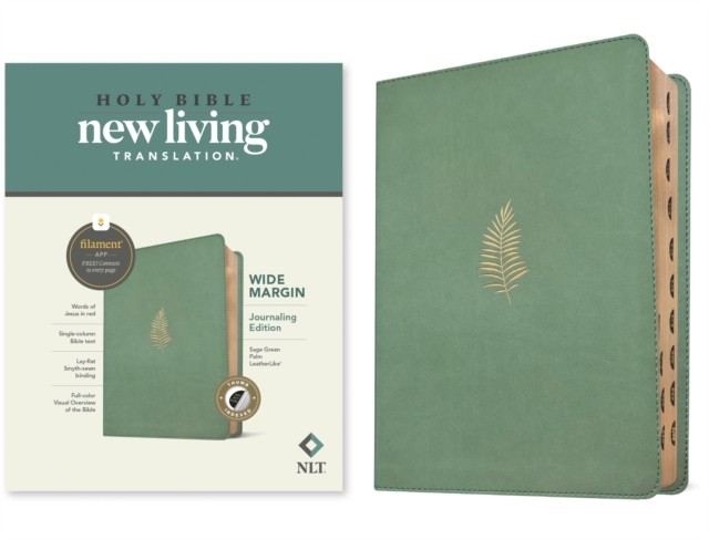 NLT Wide Margin Bible Filament Enabled Leatherlike by Tyndale LEATHER-BOUND