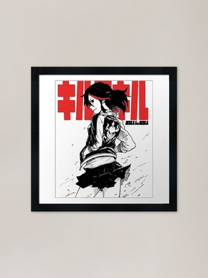 Liebe lustiger Mann La Kill japanischer Kil gerahmtes Wandbild Poster Leinwanddruck Bild