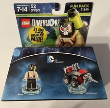 LEGO Dimensions DC Comics Bane and Drill Driver Set 71240 Fun Pack New