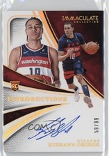 2024-25 Panini Immaculate Rookie Introductions 59/99 Kyshawn George Auto 1oq1
