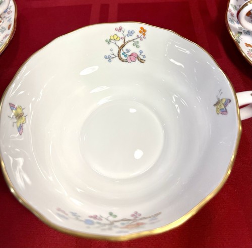 VINTAGE SPODE SHANGHAI R5321 HANDLED FOOTED CREAM SOUP BOWL & SAUCER - Picture 12 of 24