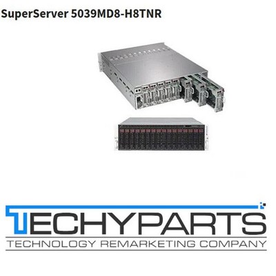 Supermicro MicroCloud 5039MD8-H8TNR 8-Node Xeon D-2141I 2.2GHz 512GB DDR4 3U CTO