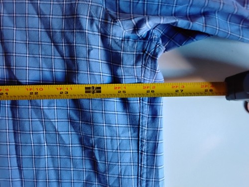 Camicia Faconnable uomo XL extra large blu con bottoni manica lunga 100% cotone - Foto 8 di 10