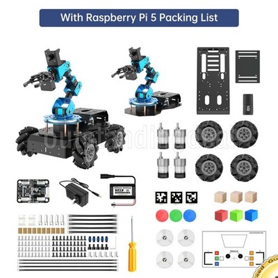Hiwonder ArmPi Pro AI Vision Robot with Raspberry Pi 5 (4GB), w/ 5DOF Robot Arm