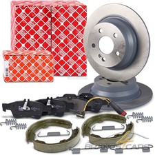 FEBI BREMSSCHEIBEN +BEL&Auml;GE+KONTAKT+HANDBREMSE HINTEN F&Uuml;R MERCEDES E-KLASSE W211