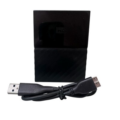 WD My Passport Portable Harddrive (WDBYNN0010BBK-0B) USB  Black Untested