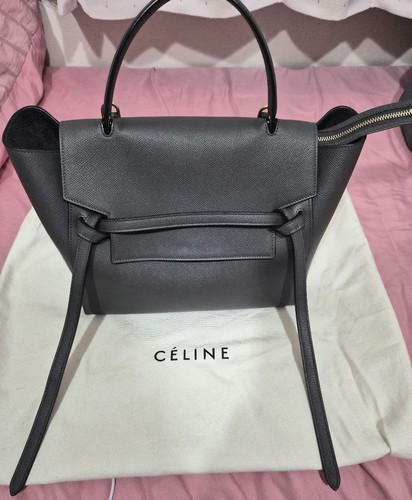 CELINE Belt Bag Gray Women's Used Excellent From Japan