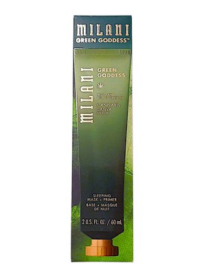 Cannibus Sativa Oil Facial Mask Skin Primer 2 oz. Hyaluronic Acid Green Goddess 