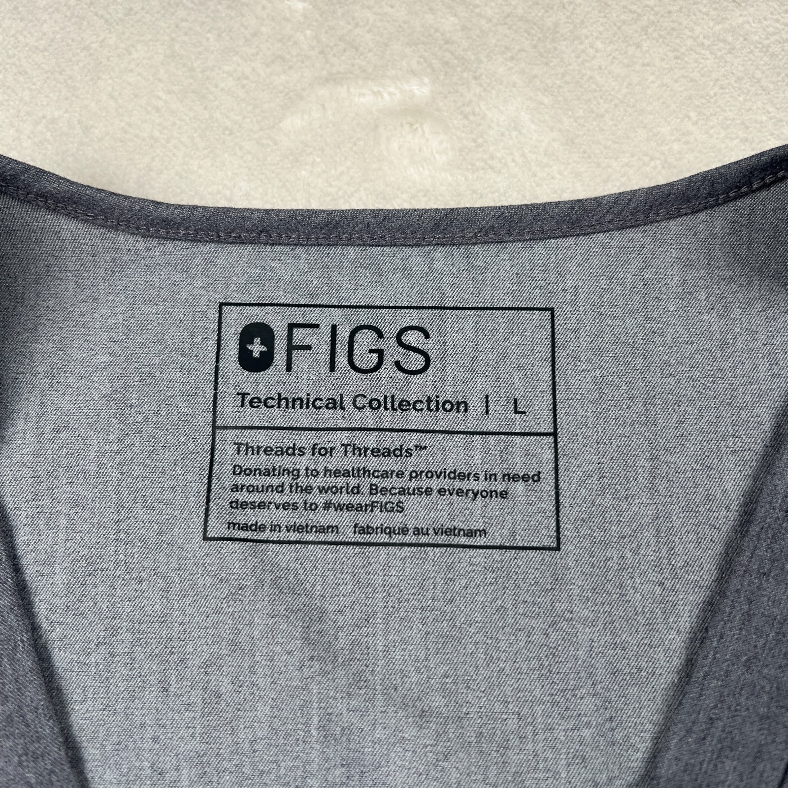 Figs Technical Collection Scrub Set Large Gray Pa… - image 6
