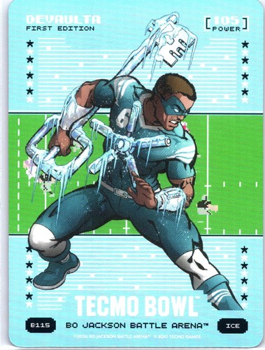 Bo Jackson Battle Arena Tecmo Bowl Devaulta Silver Battlefoil SP Devonta Smith