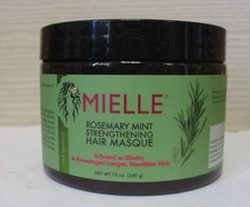 Mielle Organics Rosemary Mint Strengthening Hair Mask Damaged Hair 12 oz Dented
