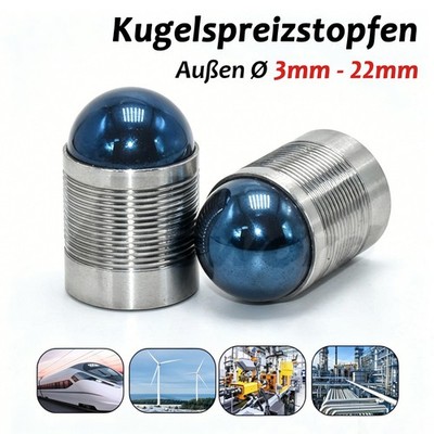 Druckstopfen Kugelspreizstopfen Hochhydraulischer Stopfen 3 4 5 6 7 8 10 12 22mm