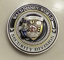 Disney Security Challenge Coin. Character Created Coin