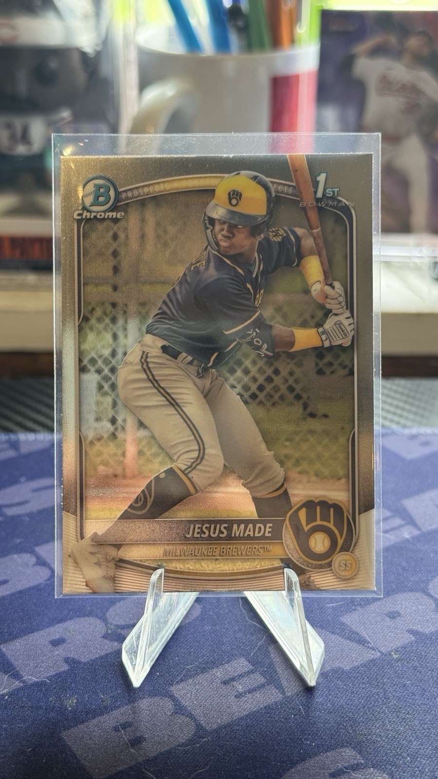 2025 Bowman Jesus Made 1st Bowman Chrome BCP-50 Milwaukee Brewers RC