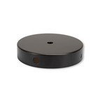 Ciel De Lit Cylindrique 1 Flamme 2 Trous Latéraux Noir Ø120 H:25 Mm EC86