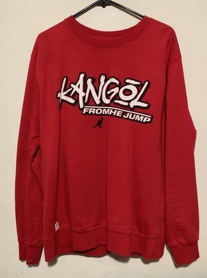 Kangol from the Jump Mens Sz XL Sweatshirt Graphic Red color Drip Soccer Ronaldo