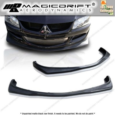 For 03 04 05 MITSUBISHI EVO 8 VIII JDM VAR Style Front Bumper Chin Lip Spoiler