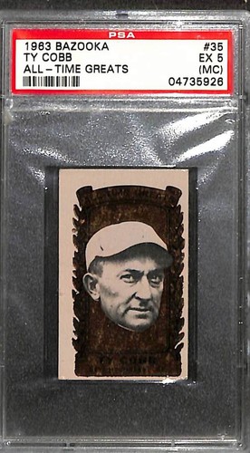 1963 Bazooka #35 Ty Cobb PSA 5MC  04735926 