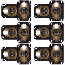 Polk Audio DB461 4x6" Coaxial 2-Way Car Speakers Marine Certified Pair of 6