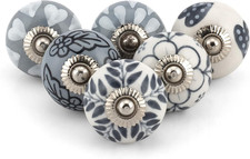 Dresser Knobs for Cabinets and Drawers Vintage Colorful Assorted Ceramic Drawer