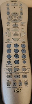 RCA Universal Remote Control Wireless Silver