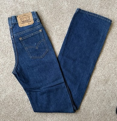 Levis 521 0217 Vintage Orange Tag Rare Dark Wash Jeans Herren Größe W27 L34