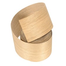 3"x25 ft Wood Edge Banding Pre-Glued Iron on Edging Strip White Oak