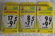 Golden Step Ahead Flash Card Addition Subtraction Multiplication Complete Sets