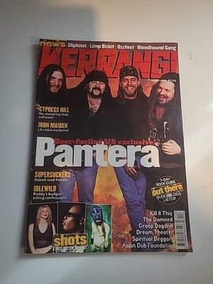 Kerrang! Magazine PANTERA April 1 2000 Cypress Hill Iron Maiden Idlewild