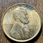 1938 Unc Lincoln Wheat Penny Actual Coin. Priced At Value Look At All My Coin