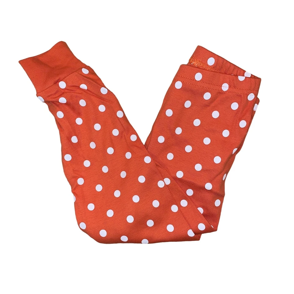 Новый с Ярлыками Gymboree девочек оранжевый и слоновой кости Lil' тыквы хлопок 2 изделия пижамы - размер 2T - Изображение 4 из 4