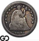 1847 Seated Liberty Half Dime