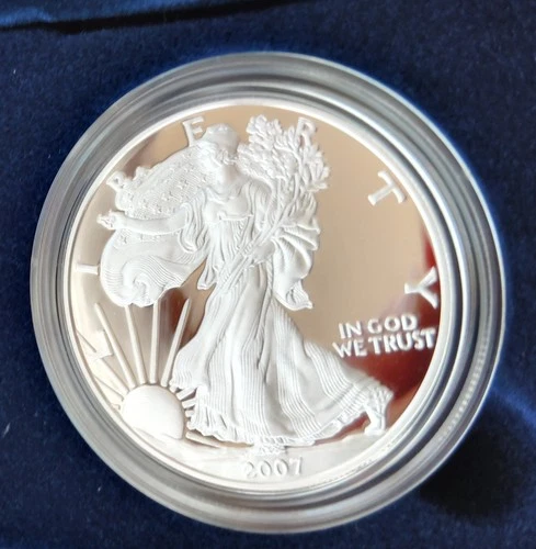 2007-W 1 oz Proof Silver American Eagle (w/Box & CoA)