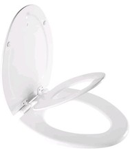 Mayfair NextStep Toilet Seat with Built-In Potty Training Seat, Slow-Close Elong