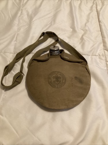Vintage 1940’s Boy Scouts Of America Official Canteen & Canvas Case