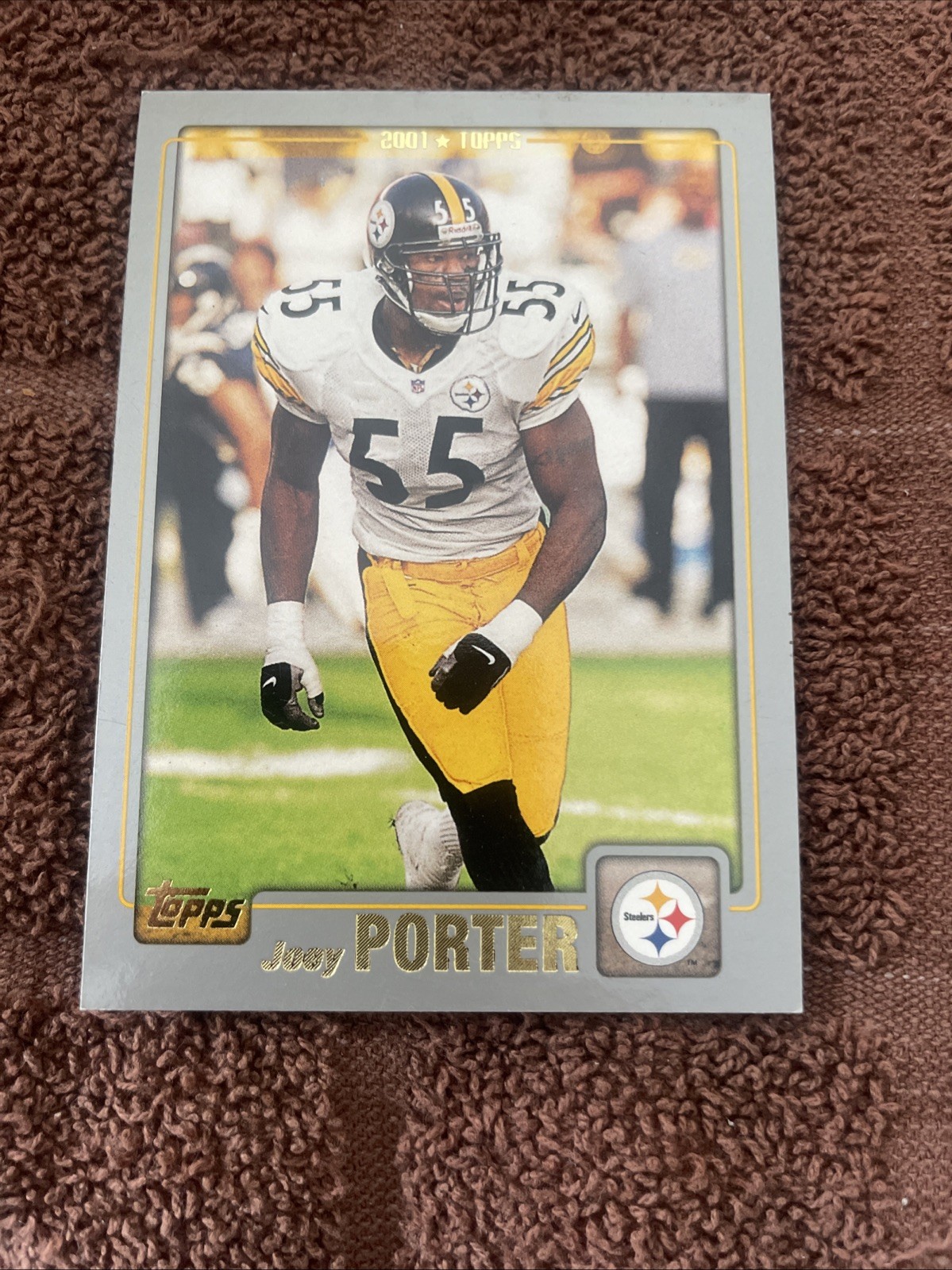 2001 Topps Joey Porter Rookie Pittsburgh Steelers #56
