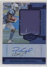 2019 Panini Plates & Patches Rookie Blue 5/50 Parris Campbell Patch Auto 0gm