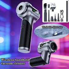 Handstaubsauger 4-in-1 Mini Staubsauger Kabellos 3-Gang Auto Staubsauger Stark