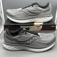 Saucony Ride 18 Men  s 15 Running Shoes Training Sneakers Grey Black WORN ONCE 
