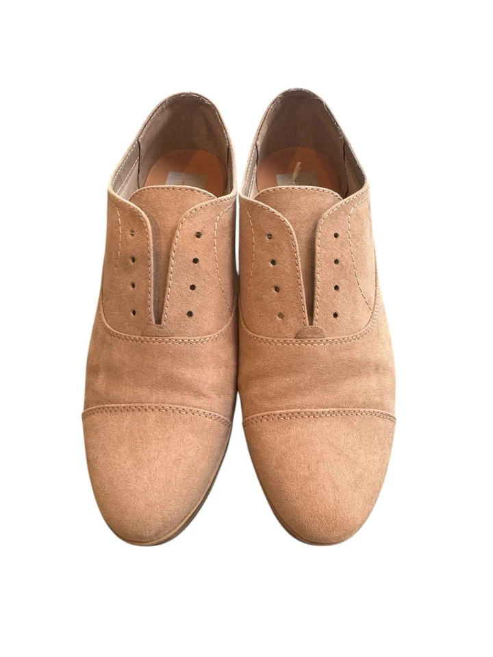 Dolce Vita Oxford Womens Size 9.5 Brown Round Toe Casual Comfort Leather Slip On - Image 2 of 4