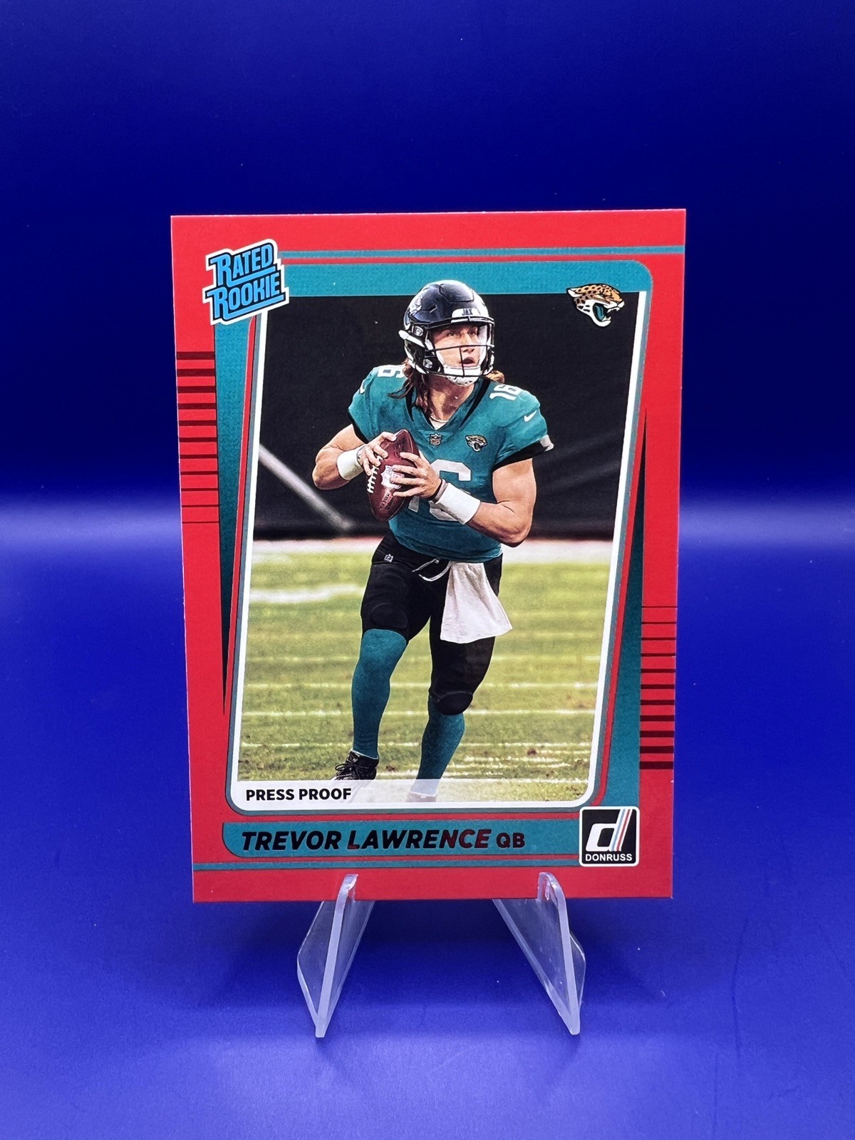 2021 Panini Donruss - Rated Rookie Trevor Lawrence #251 Press Proof Red (RC)